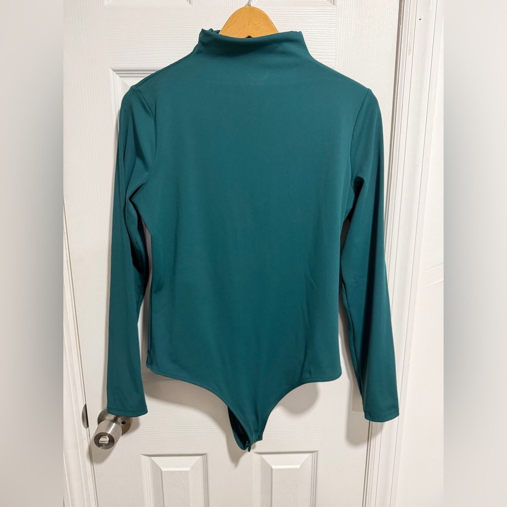 Express Teal Long Sleeve Bodysuit